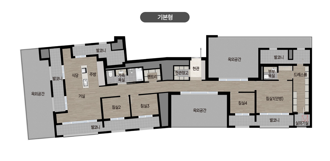 124P 기본형 평면도