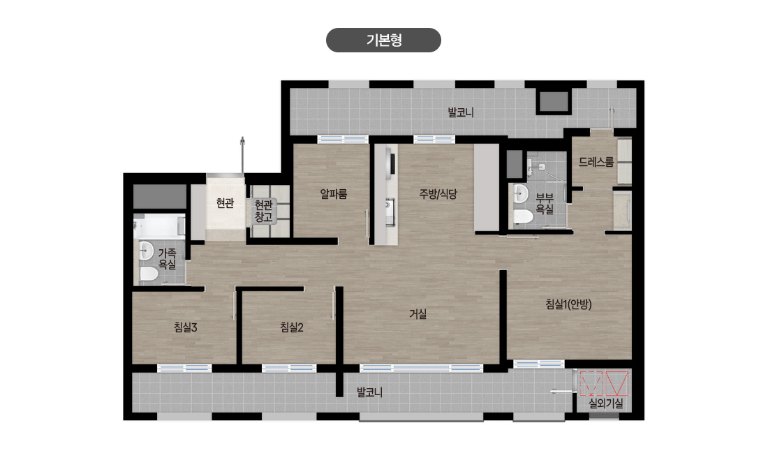 84A 기본형 평면도