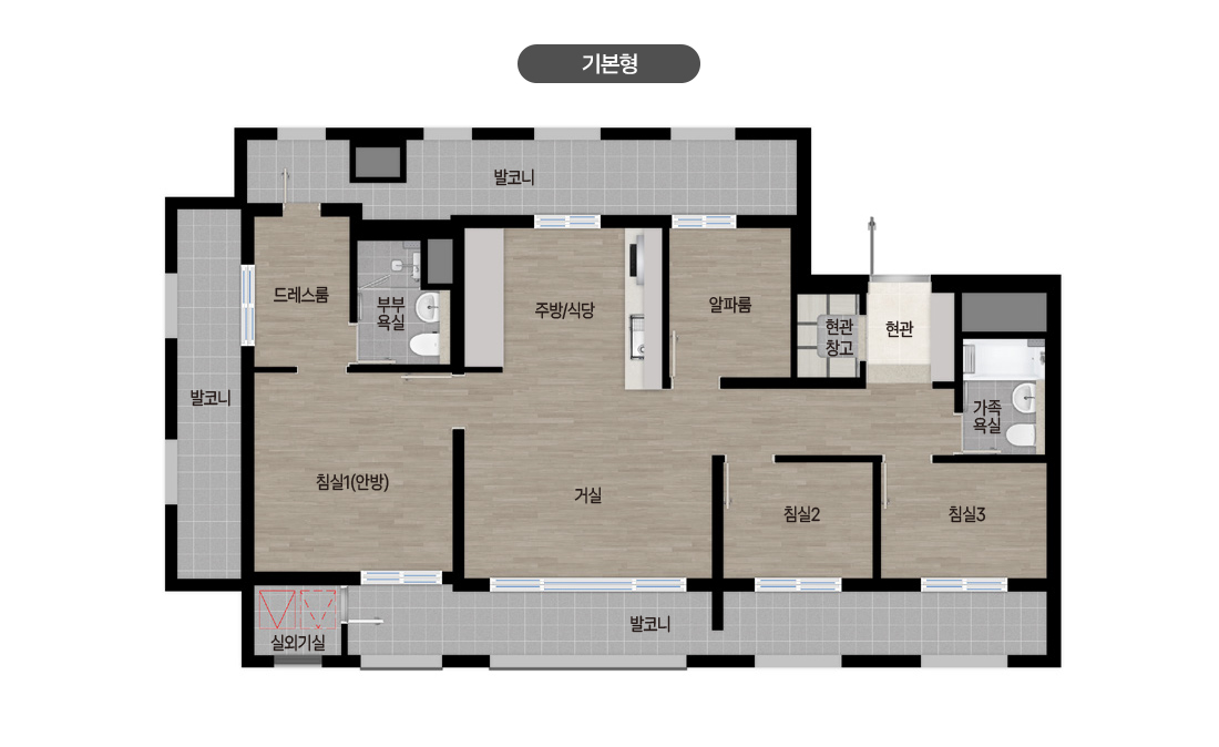 84B 기본형 평면도