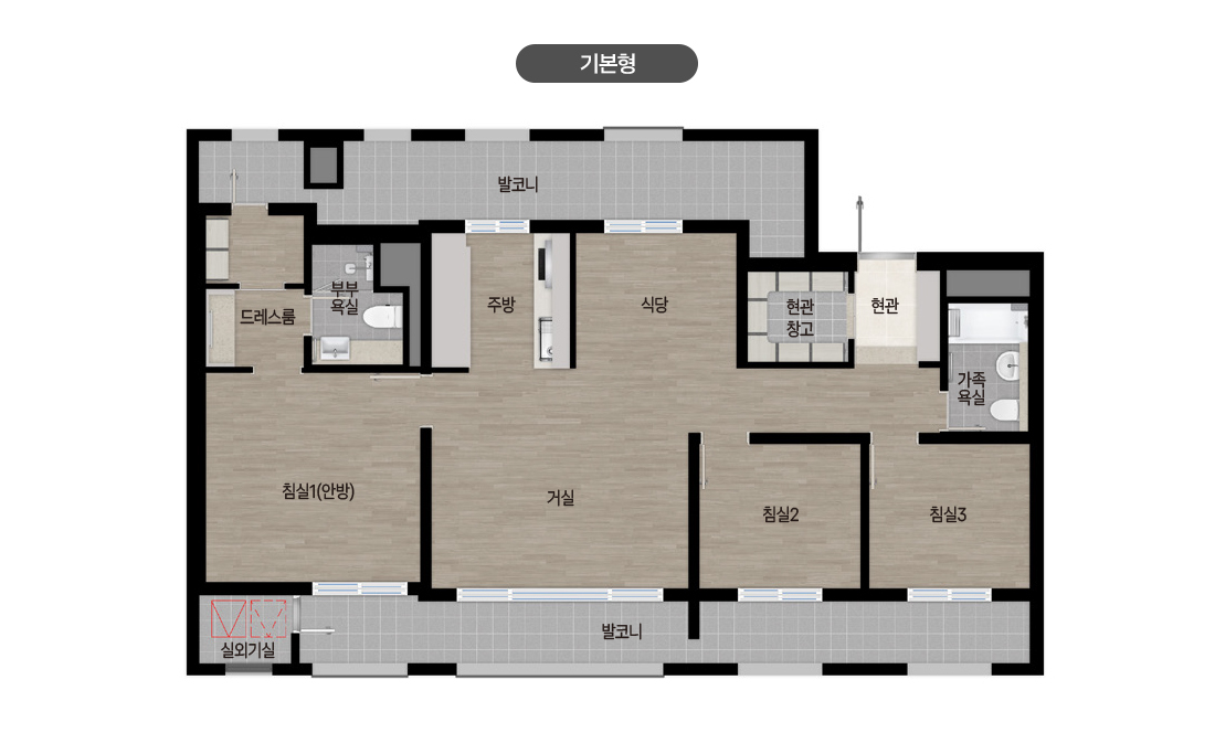 99A 기본형 평면도