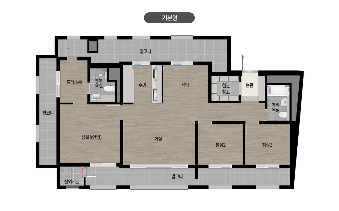 99B 기본형 평면도